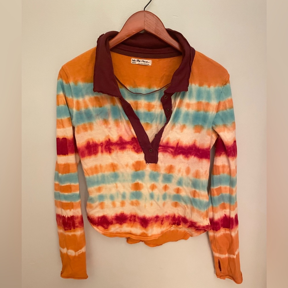 Free People Boho button up top